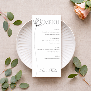 Menú Evento 7.3×16cm
